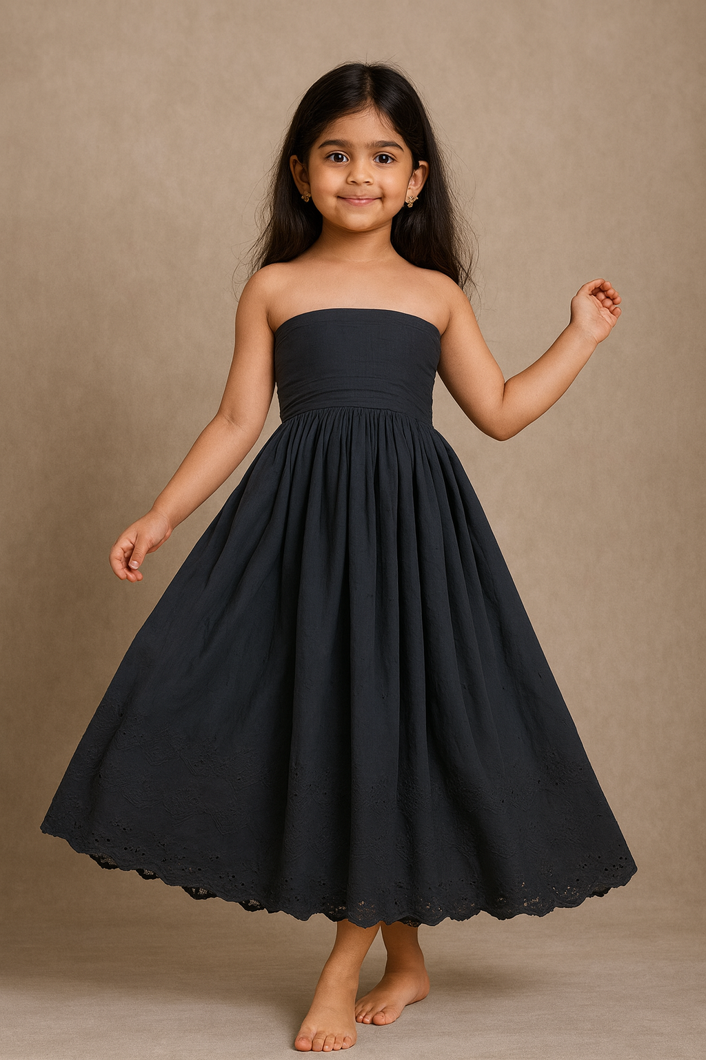 Pre Order: Black Cotton Dress
