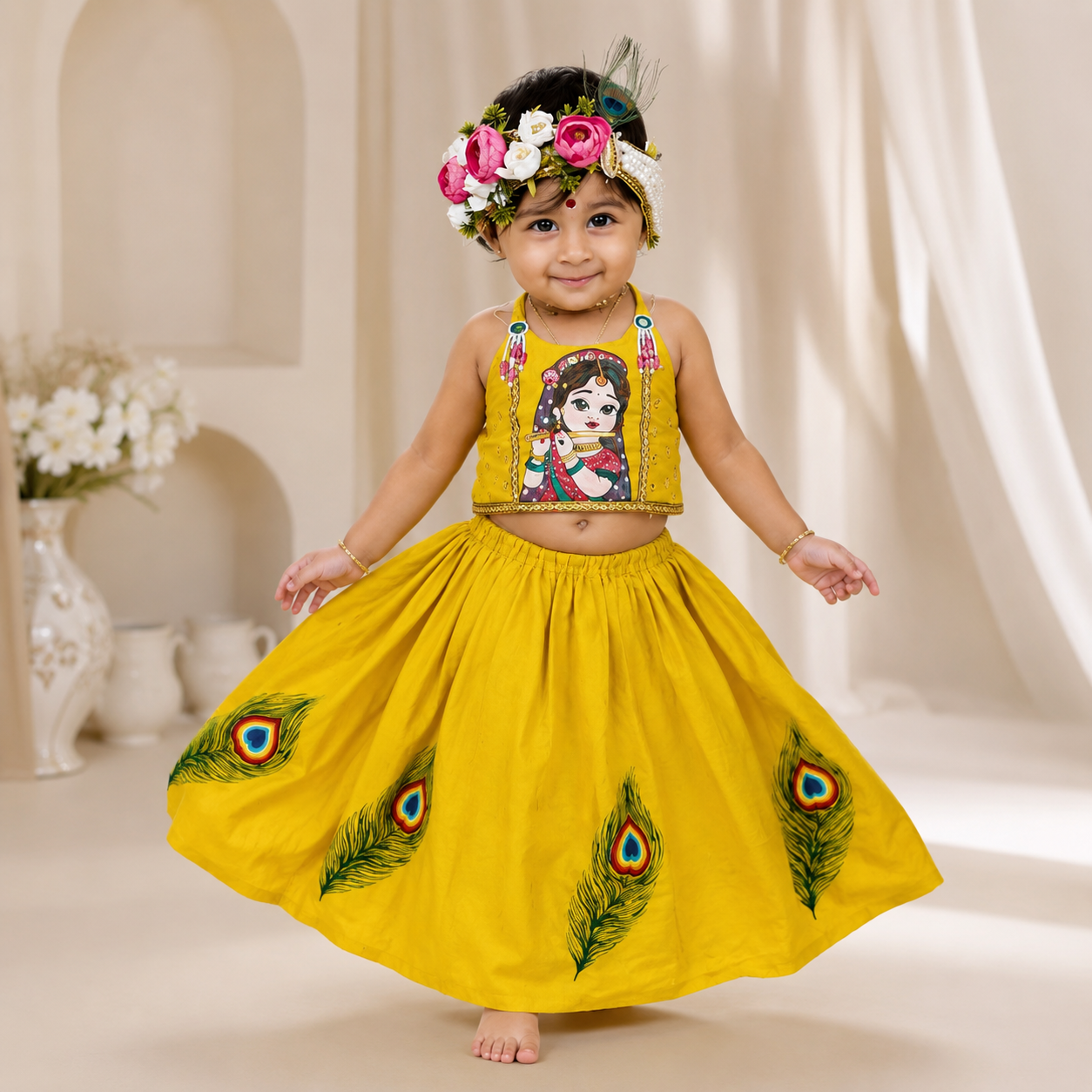 Pre Order: Peacock Raas Lehenga