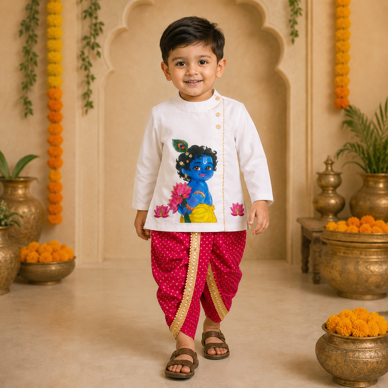 Pre Order: Bal Mukund Dhoti Set