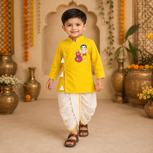 Pre Order: Makhan Chor Dhoti Set