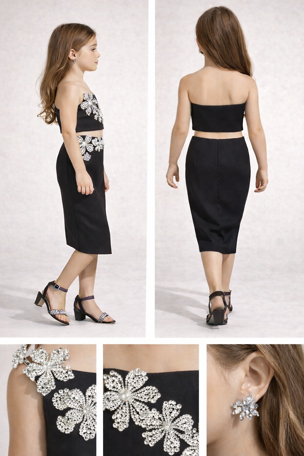 Pre Order: Black Crystal Blossom Set