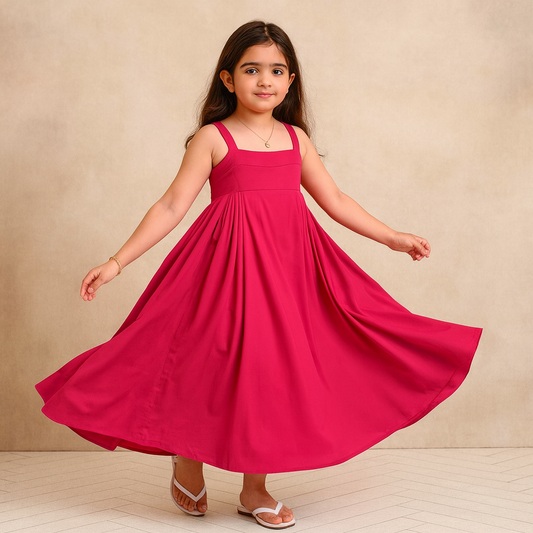 Pre Order: Pink Cotton Dress