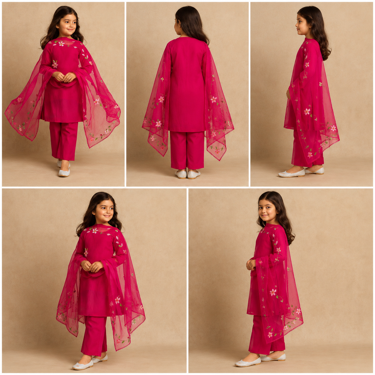 Pre Order: Hot Pink kurta Set