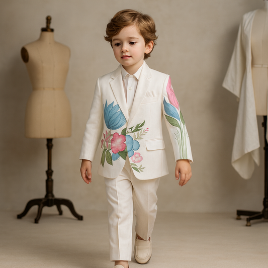 Pre Order: Floral Symphony Sherwani And Pant