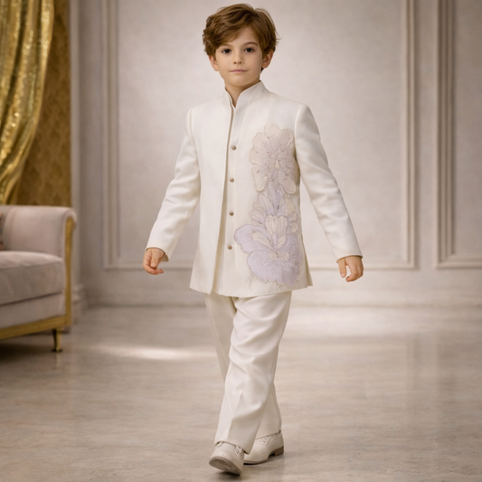 Pre Order: Noor-e-Gul White Sherwani