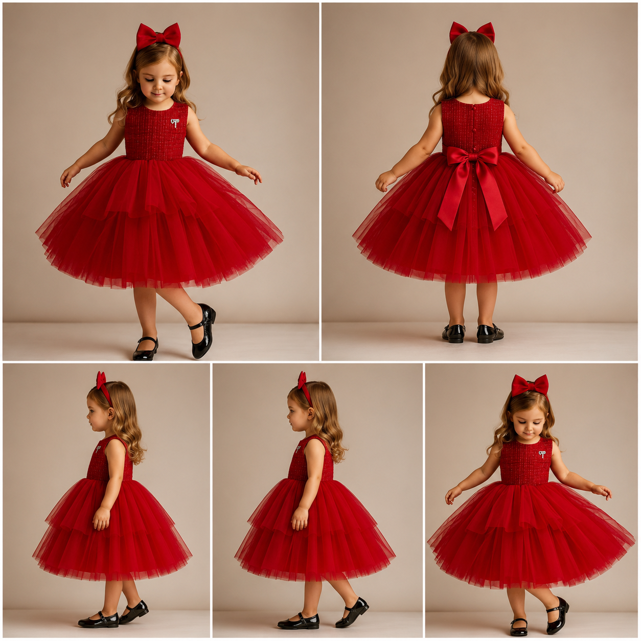 Pre Order: Ella Red Net Dress