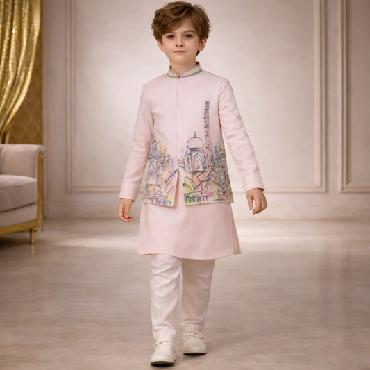 Pre Order:Blush Heritage Sherwani