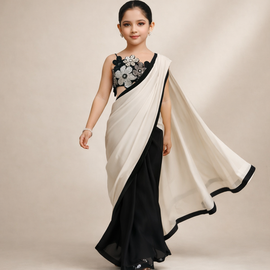 Pre Order: Pearl Shadow Saree