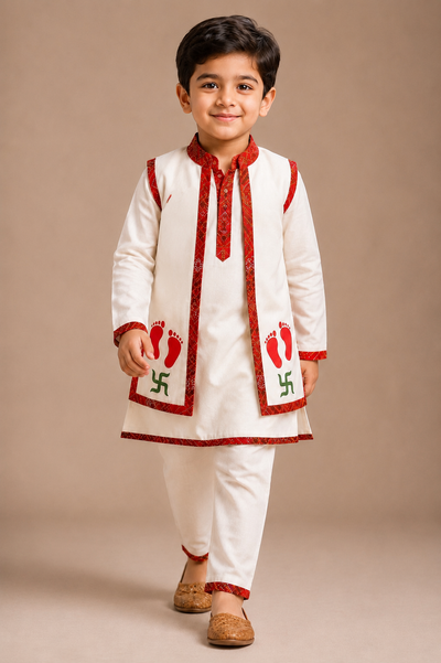 Pre Order: Shubh Charan Kurta Set