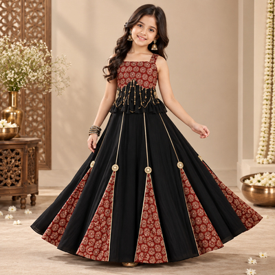 Pre Order : Meher Noir Lehenga