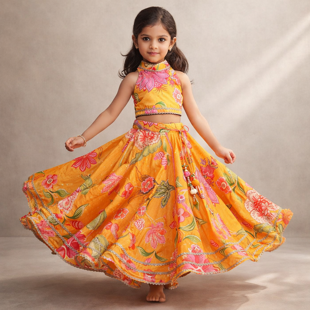 Pre Order: Surya Pushp Ensemble Lehenga Set