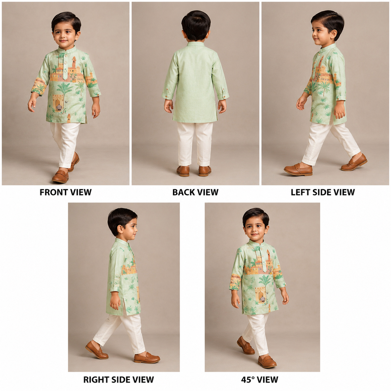 Pre Order: Exquisite Ethnic Print Kurta With Pyjama