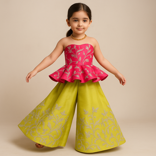 Pre Order: Gulabi Zest Peplum Set