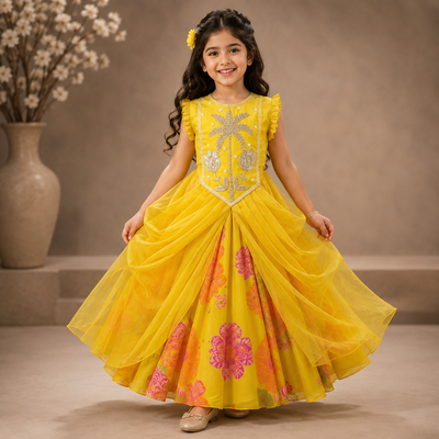Pre Order: Sunshine Rajkumari Lehenga Set