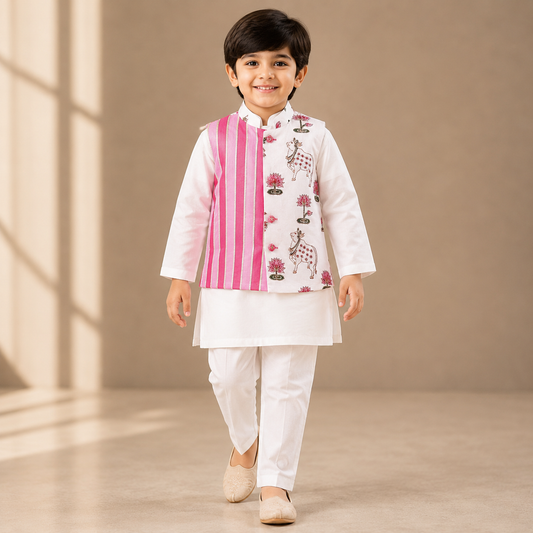 Pre Order: Gulnaar Prince Jacket And pyjama