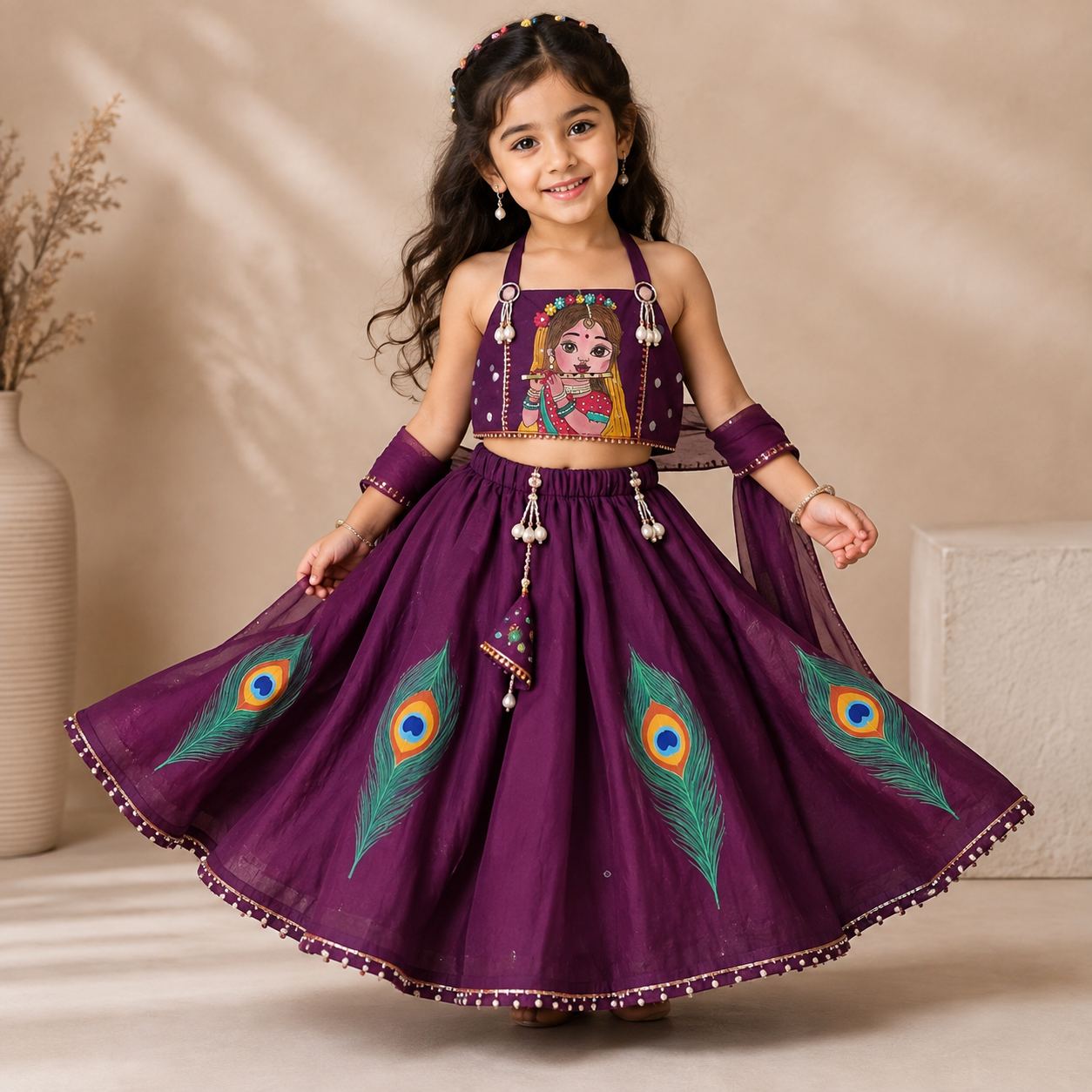 Pre Order: Mayura Radha Lehenga Set