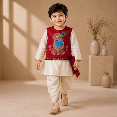 Pre Order : Krishna Raj Kurta Set