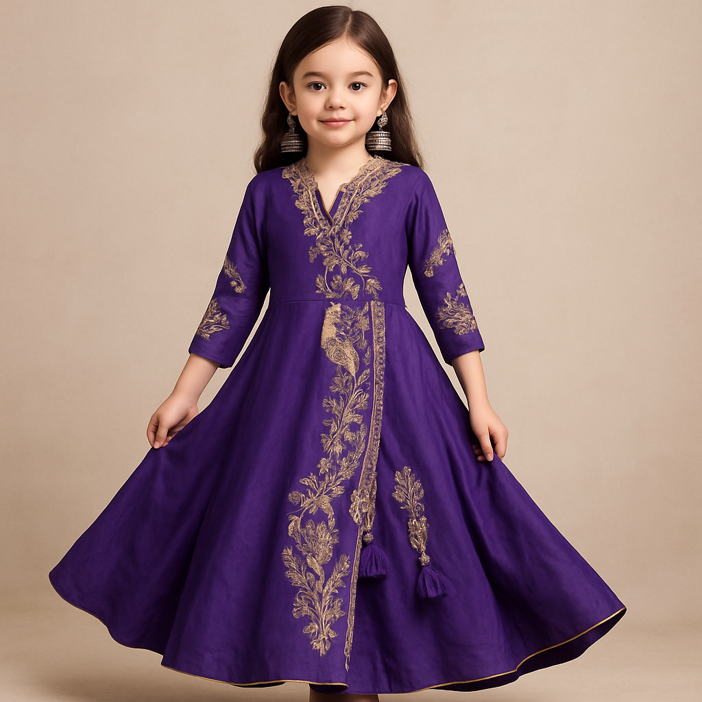 Pre Order: Meher Gold Vine Gown