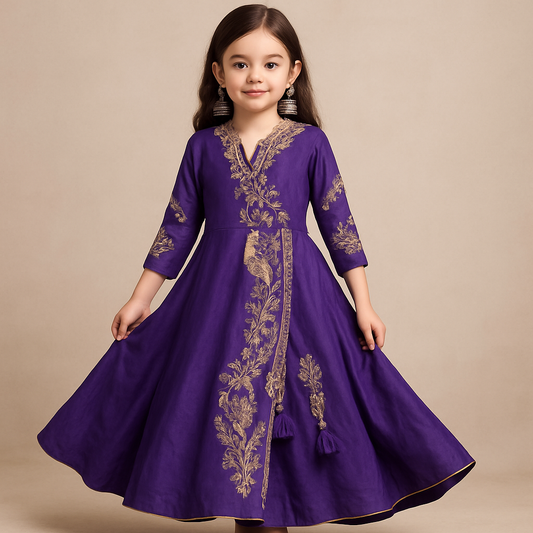 Pre Order: Meher Gold Vine Gown