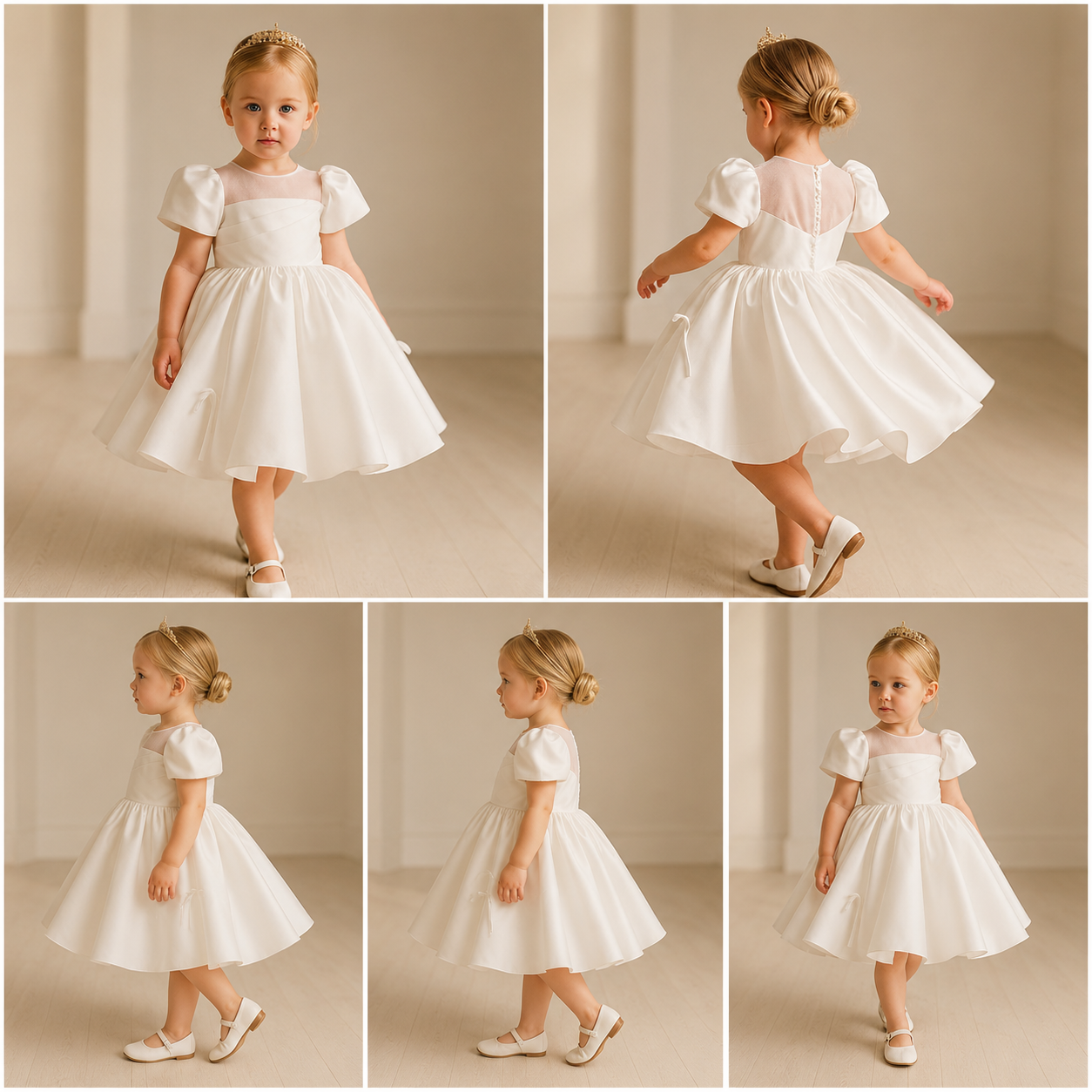 Pre Order: Era Satin Bow White Dress.