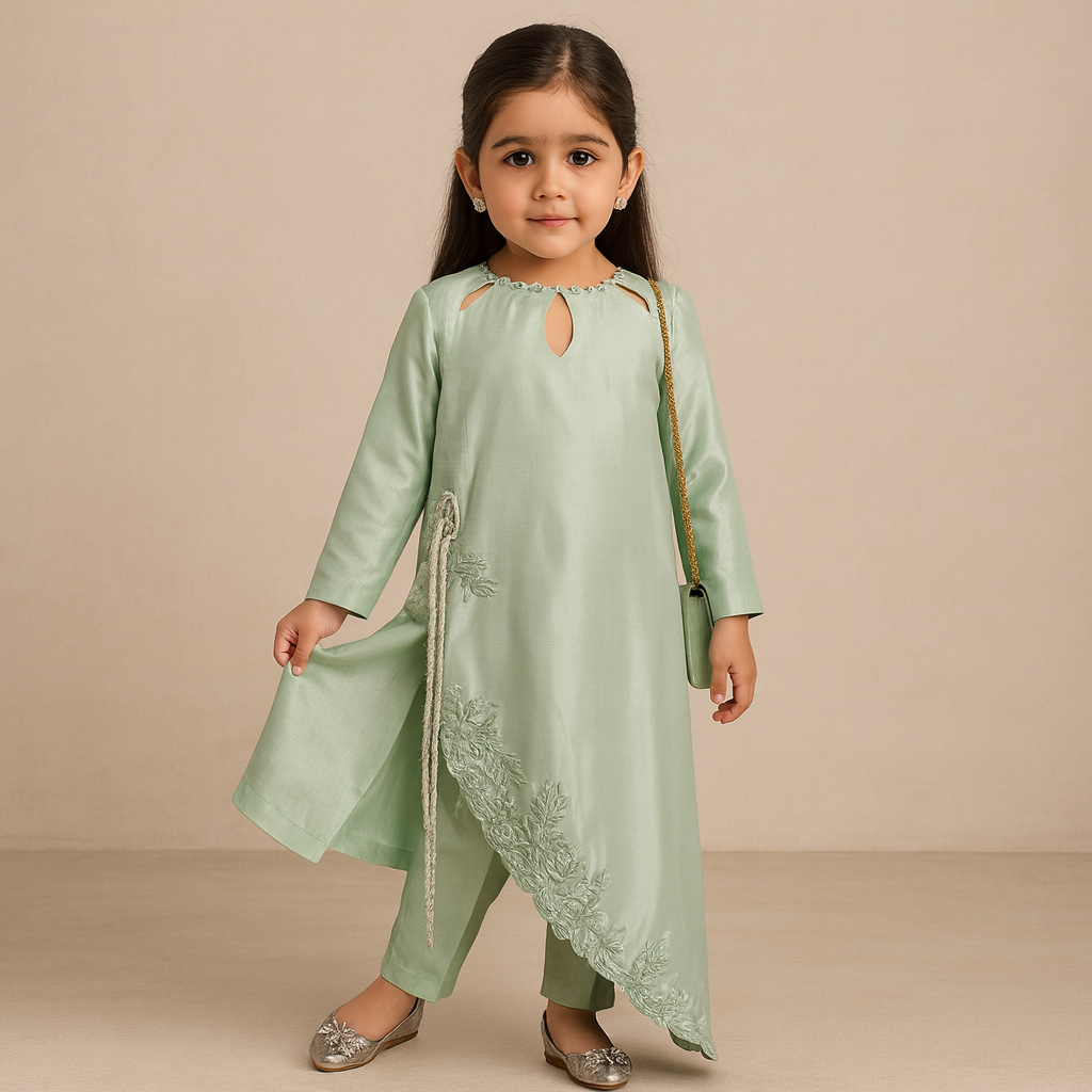 Pre Order: Mint Noor Kurta Set
