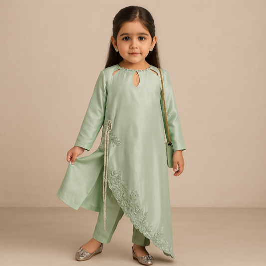 Pre Order: Mint Noor Kurta Set