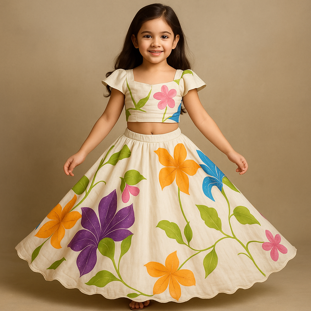 Pre Order: Rainbow Garden Lehenga Set