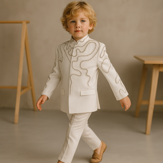 Pre Order:  Luxe Embroidered Sherwani And Pant