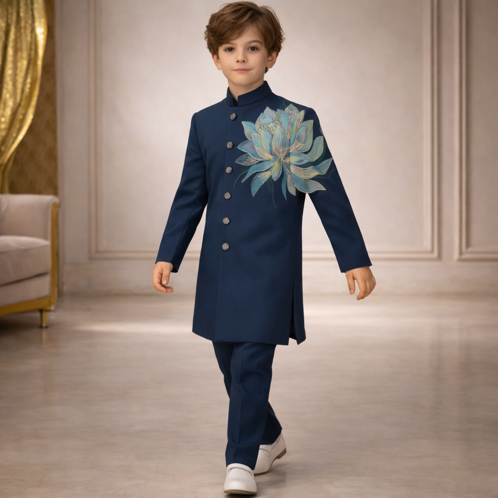 Pre Order: Midnight Lotus Sherwani