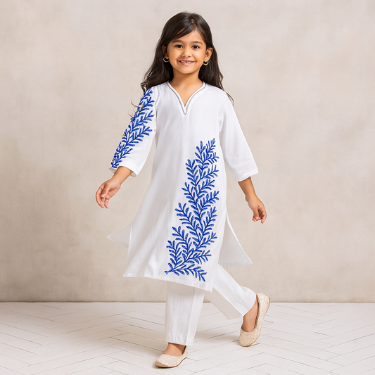 Pre Order: White kurta Suit Set