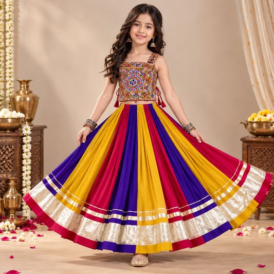 Pre Order : Meher Multicolour Lehenga