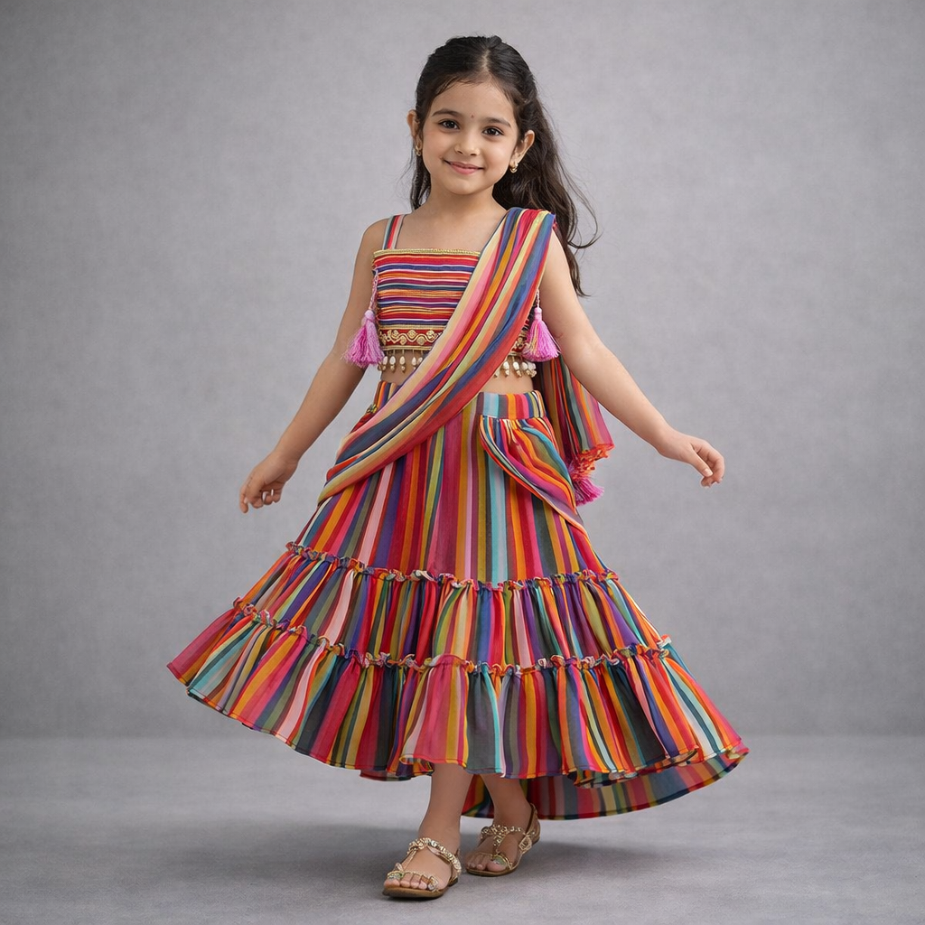 Pre Order: Rangriti Lehenga Set
