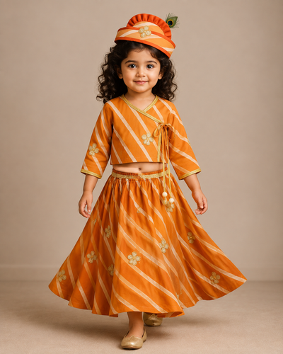 Pre Order: Radha Basanti Lehenga Set