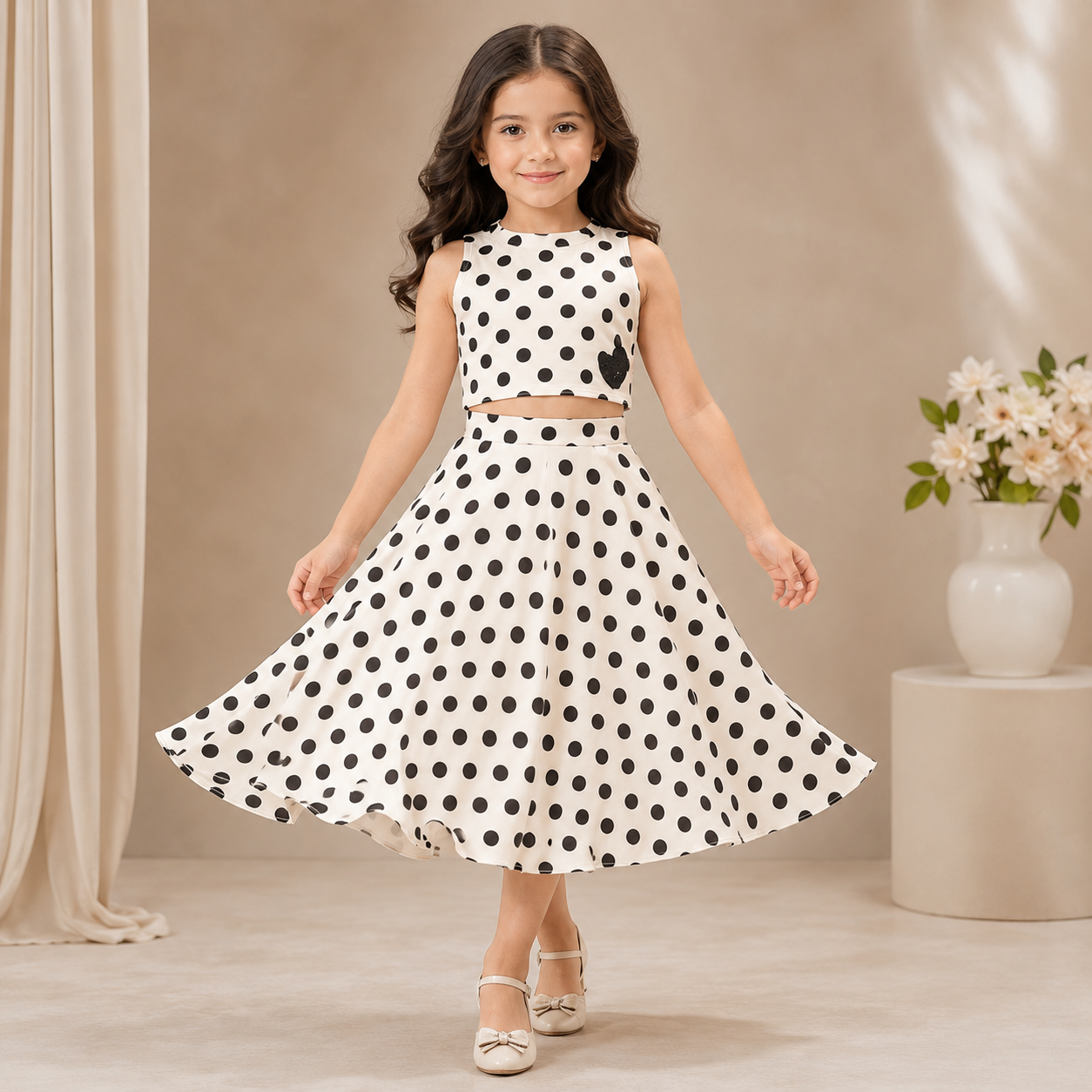 Pre Order: Polka Pearl Lehenga