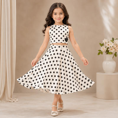Pre Order: Polka Pearl Lehenga
