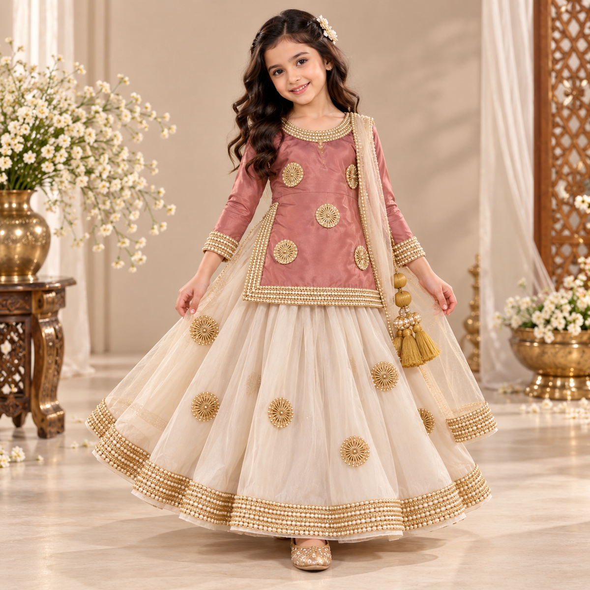 Pre Order: Rose Royale Lehenga Set