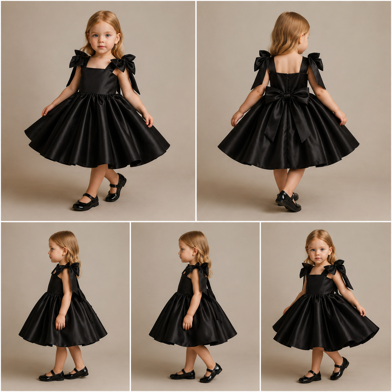 Pre Order: Arly Black Satin Dress