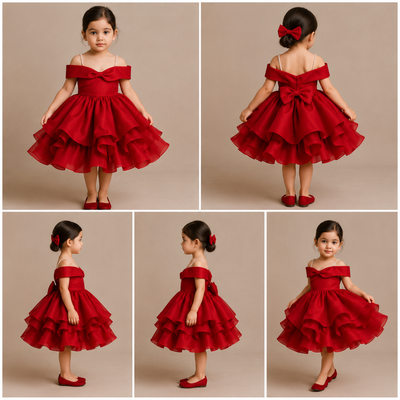 Pre Order: Ford Red Satin Dress