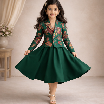 Pre Order: Emerald Rani Twirl Set