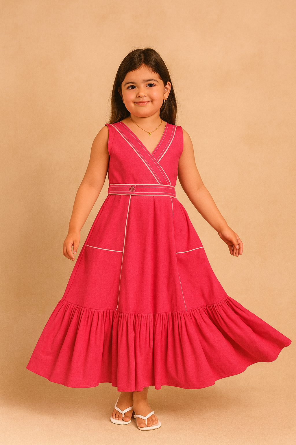 Pre Order: Hot Pink Tiered Dress