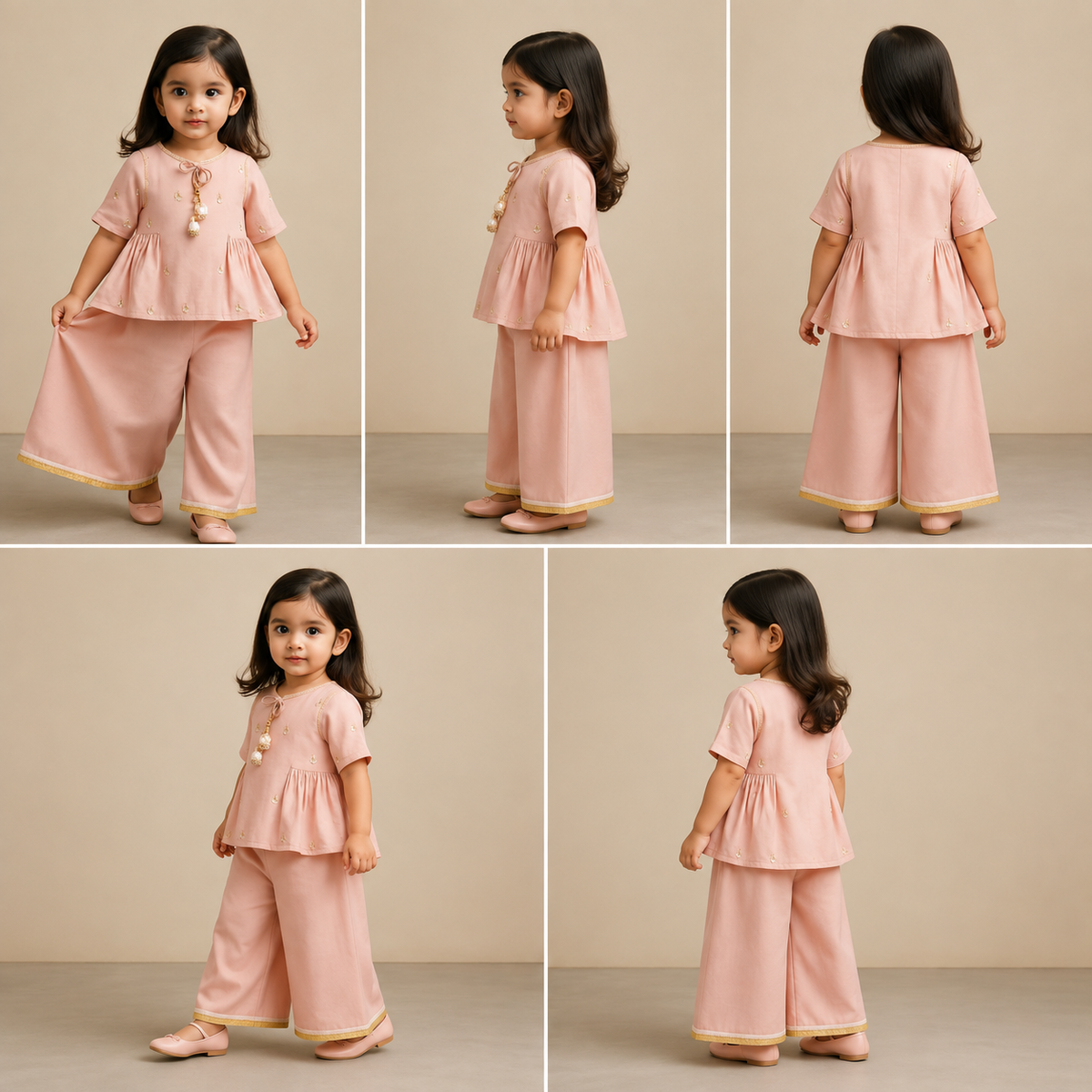 Pre Order: Diya Embroidered Kurti And Pant