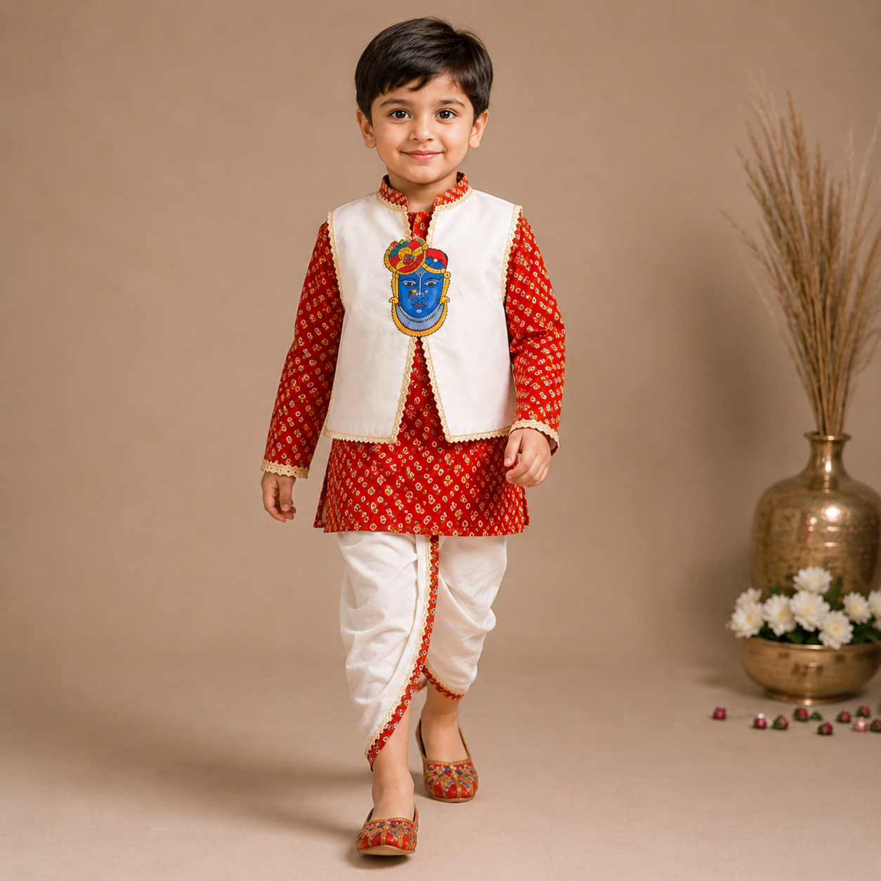 Pre Order: Krishna Vaibhav Dhoti Set