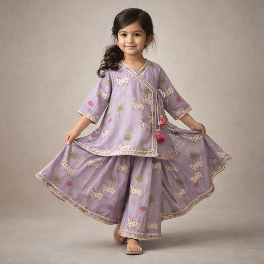 Pre Order: Gokul Gaay Sharara Set