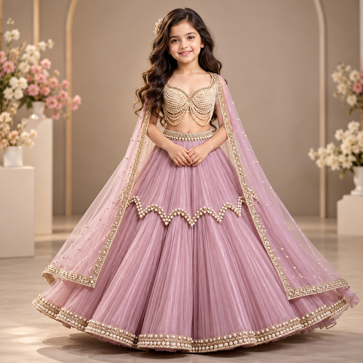 Pre Order: Lavender Noor Lehenga
