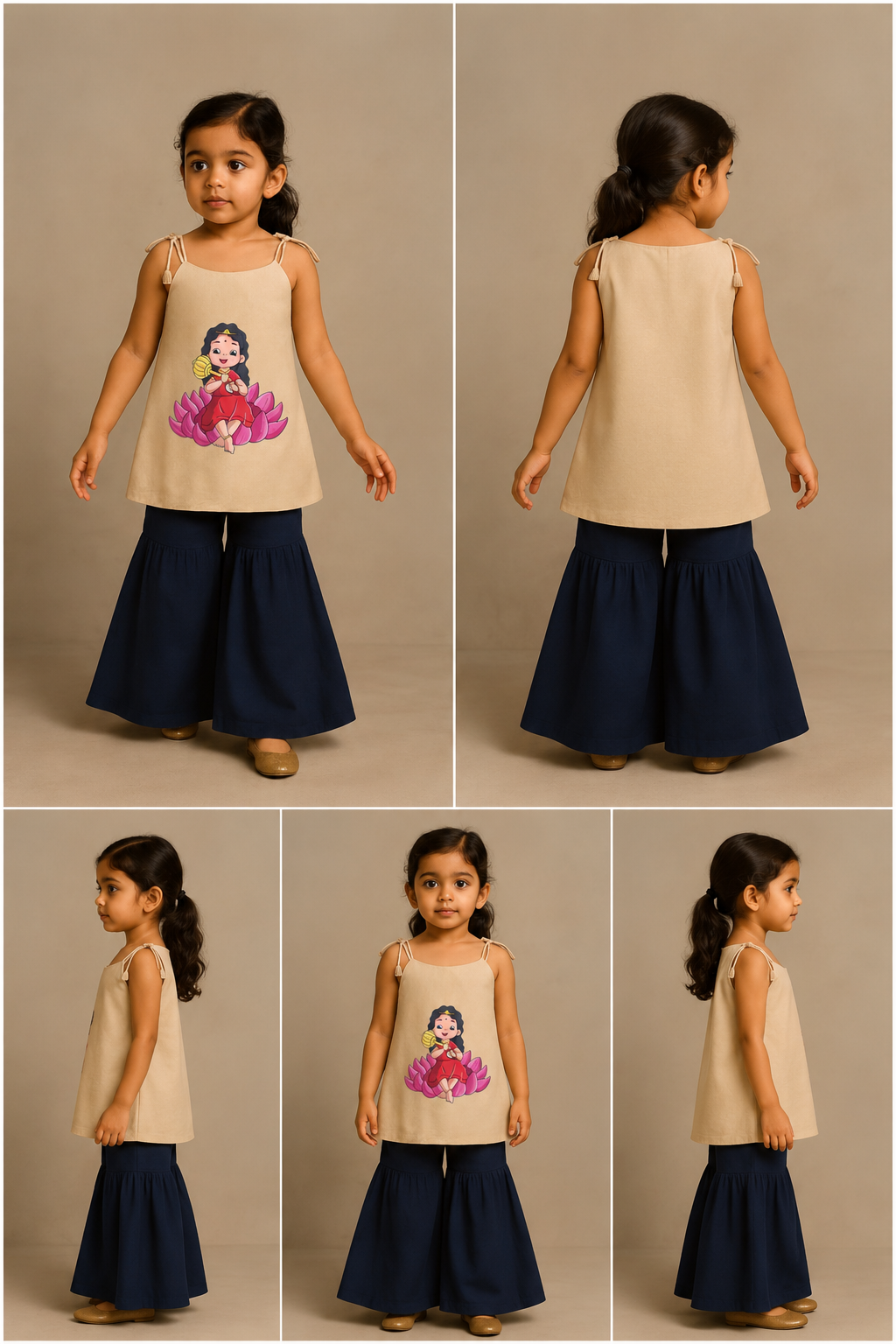 Pre Order: Mata Siddhidharti Top With Palazzo