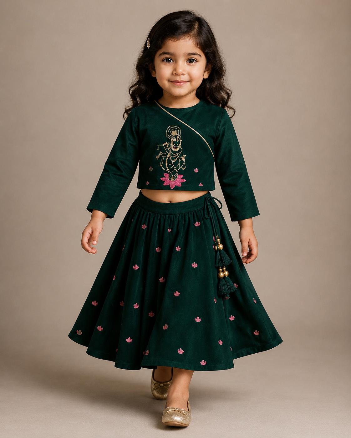Pre Order: Radha Shyamali Lehenga Set