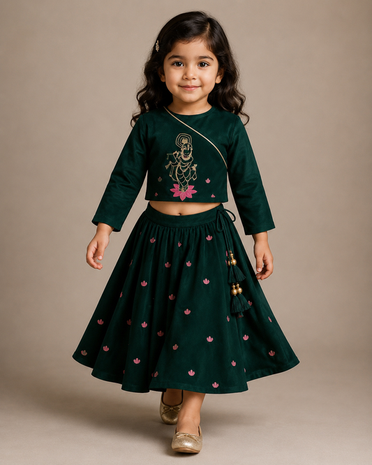 Pre Order: Radha Shyamali Lehenga Set