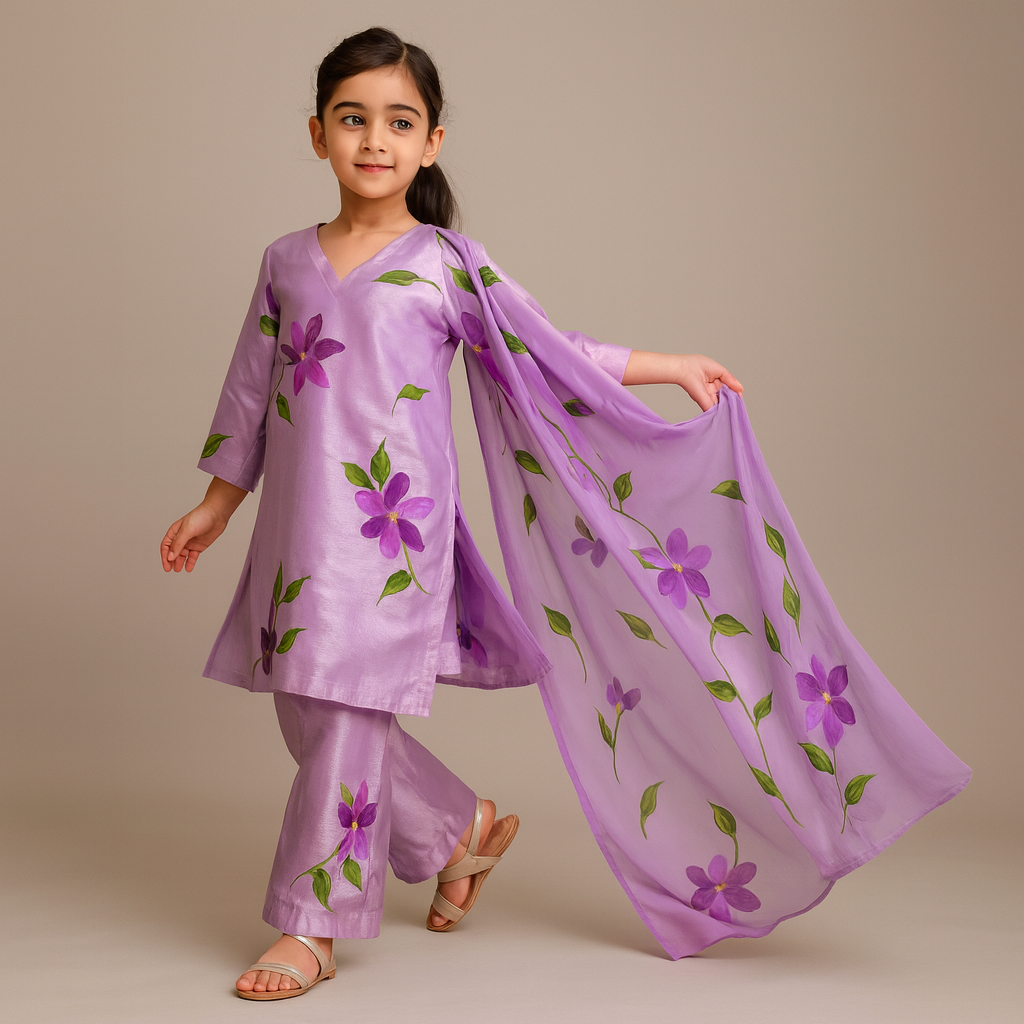 Pre Order: Multicolour Printed Suit Set