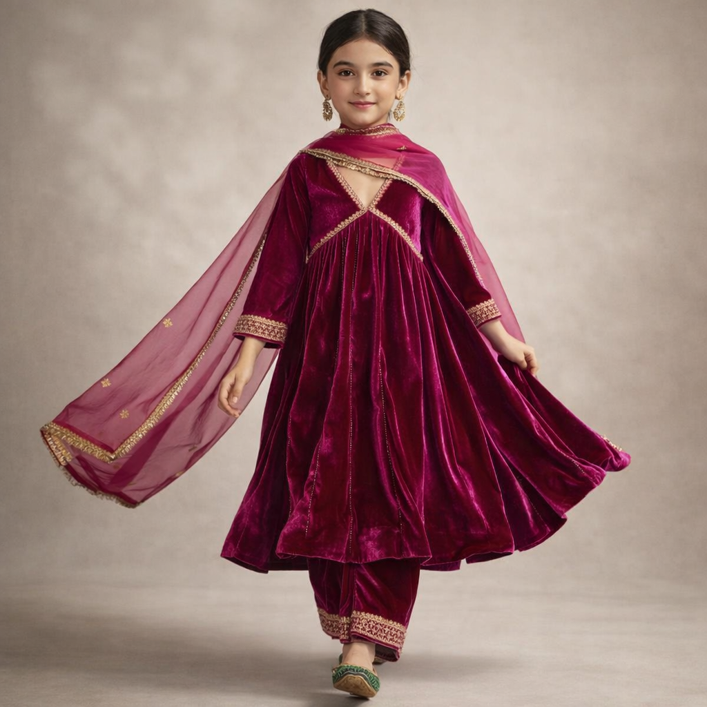 Pre Order: Shaam-e-Gulaab Anarkali Set