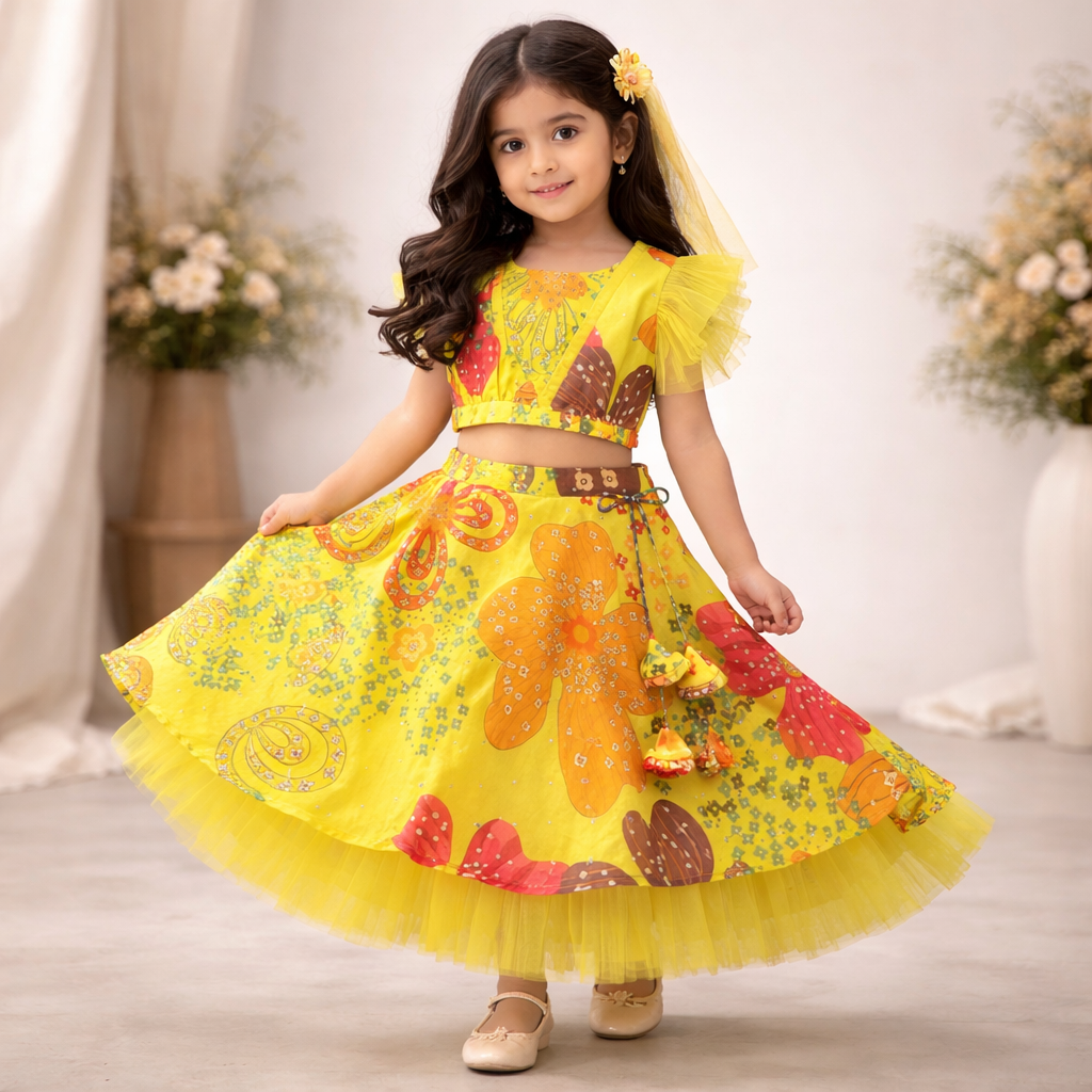 Pre Order: Phoolon Ki Bahar Lehenga Set
